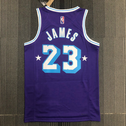 NBA Los Angeles Lakers Purple and stars Jersey