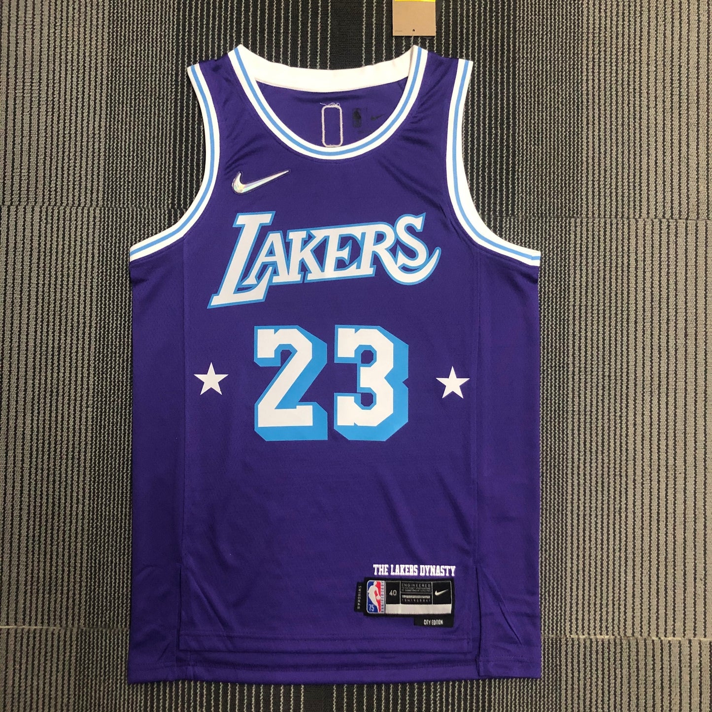 NBA Los Angeles Lakers Purple and stars Jersey