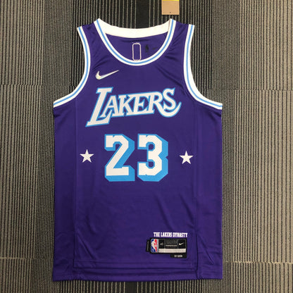 NBA Los Angeles Lakers Purple and stars Jersey