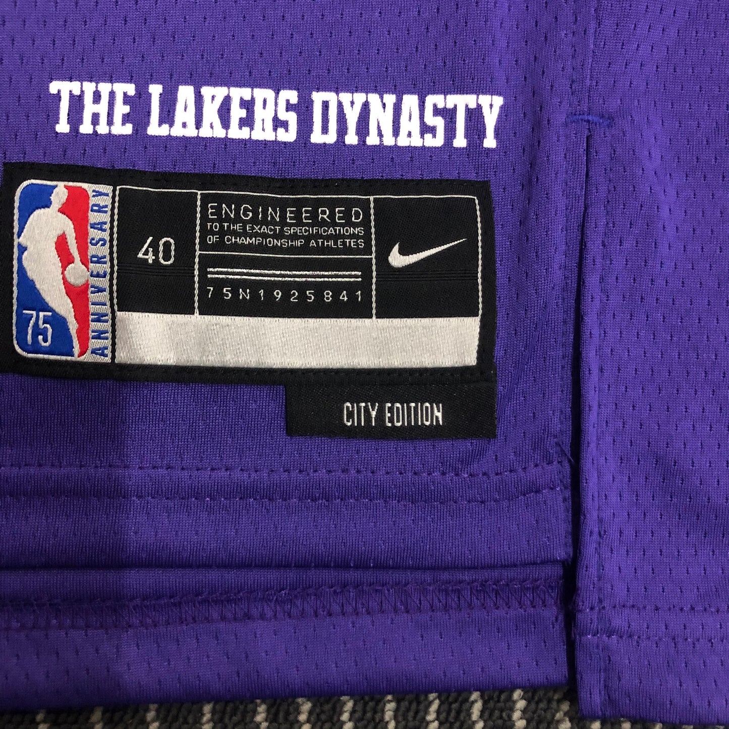 NBA Los Angeles Lakers Purple and stars Jersey