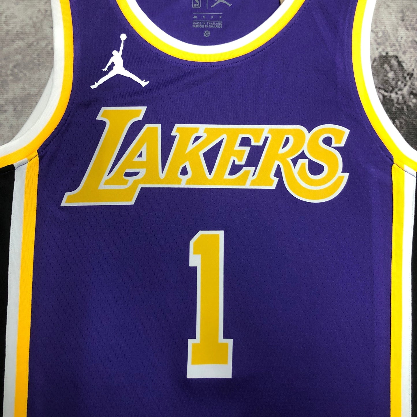 NBA Los Angeles Lakers purple retro style Jersey