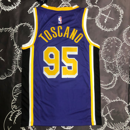NBA Los Angeles Lakers purple retro style Jersey