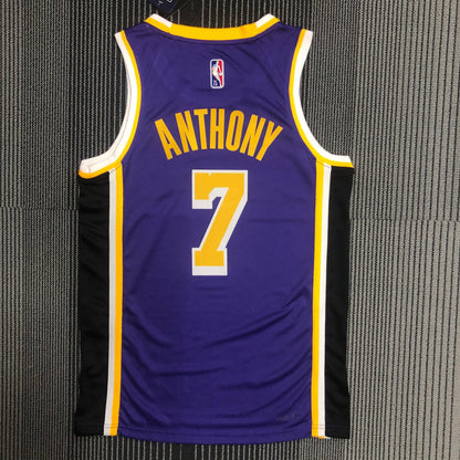 NBA Los Angeles Lakers purple retro style Jersey