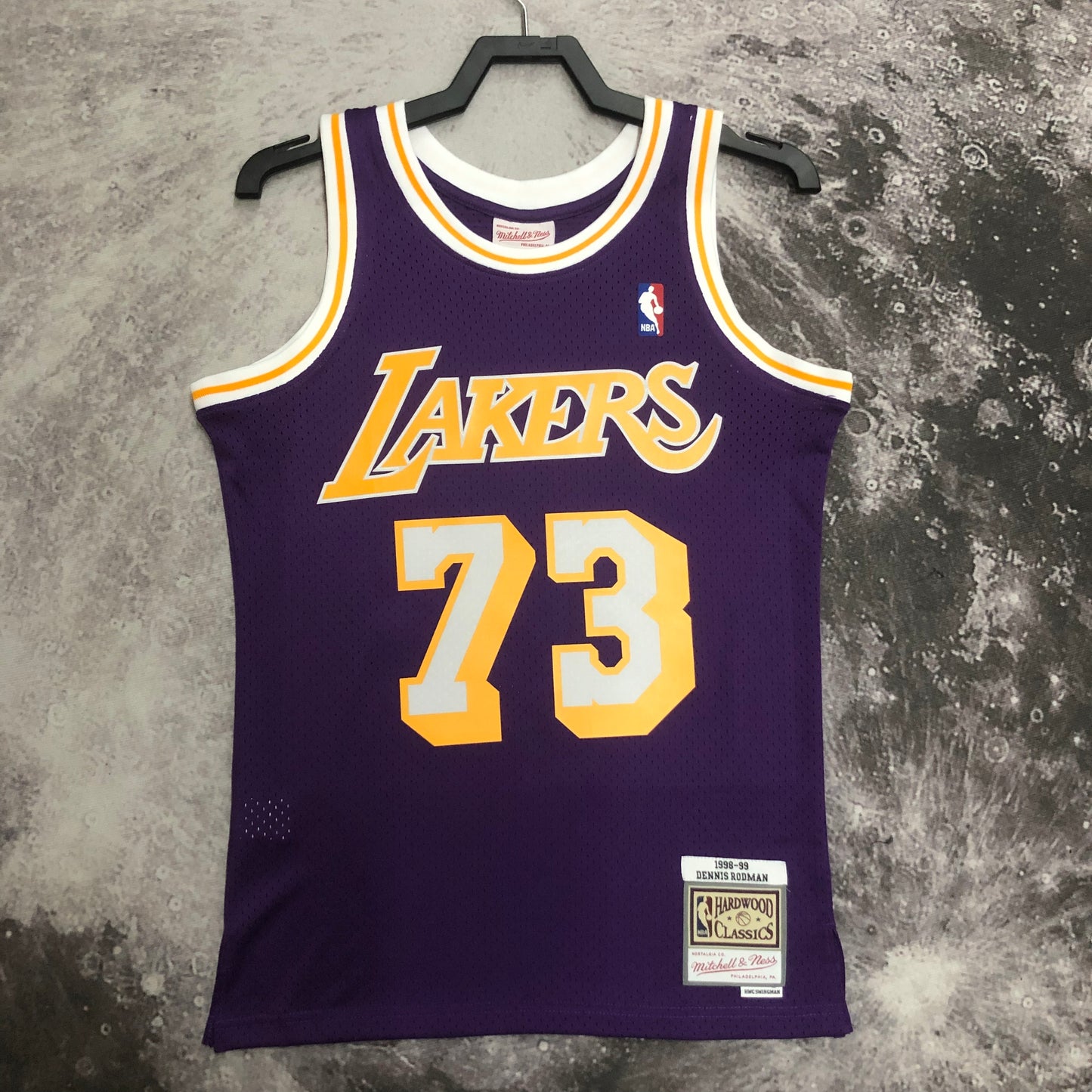 NBA Los Angeles lakers 1998/1999 #73 Dennis Rodman classic Jersey