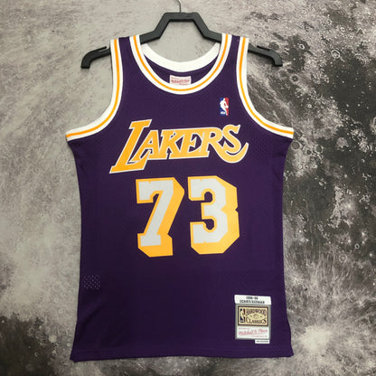 NBA Los Angeles lakers 1998/1999 #73 Dennis Rodman classic Jersey