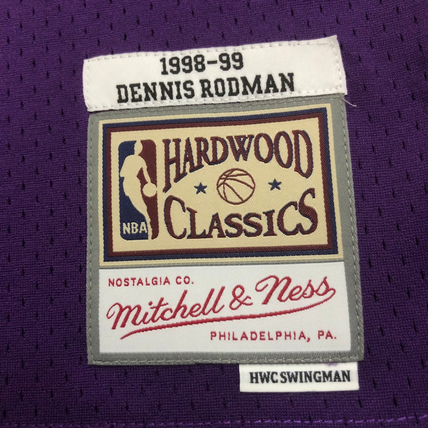 NBA Los Angeles lakers 1998/1999 #73 Dennis Rodman classic Jersey