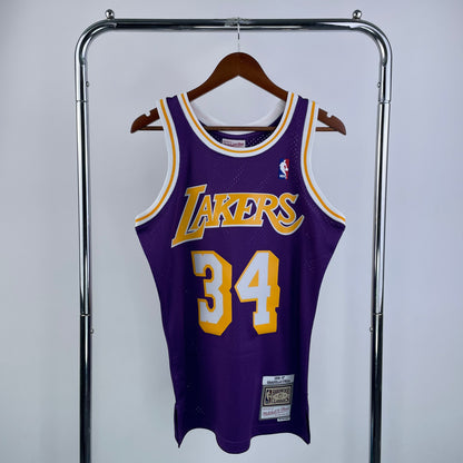NBA Los Angeles Lakers 1996/1997 #34 Shaquille O’Neal classic Jersey