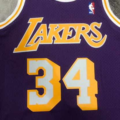 NBA Los Angeles Lakers 1996/1997 #34 Shaquille O’Neal classic Jersey