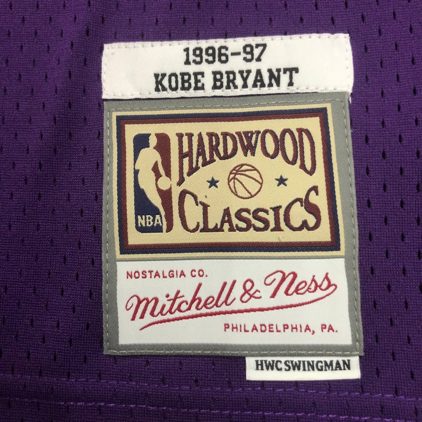 NBA Los Angeles Lakers 1996/1997 Kobe Bryant  classic Jersey