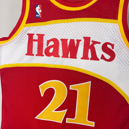 NBA Atlanta Hawks 1986/1987 #21 Dominique Wilkins classic Jersey