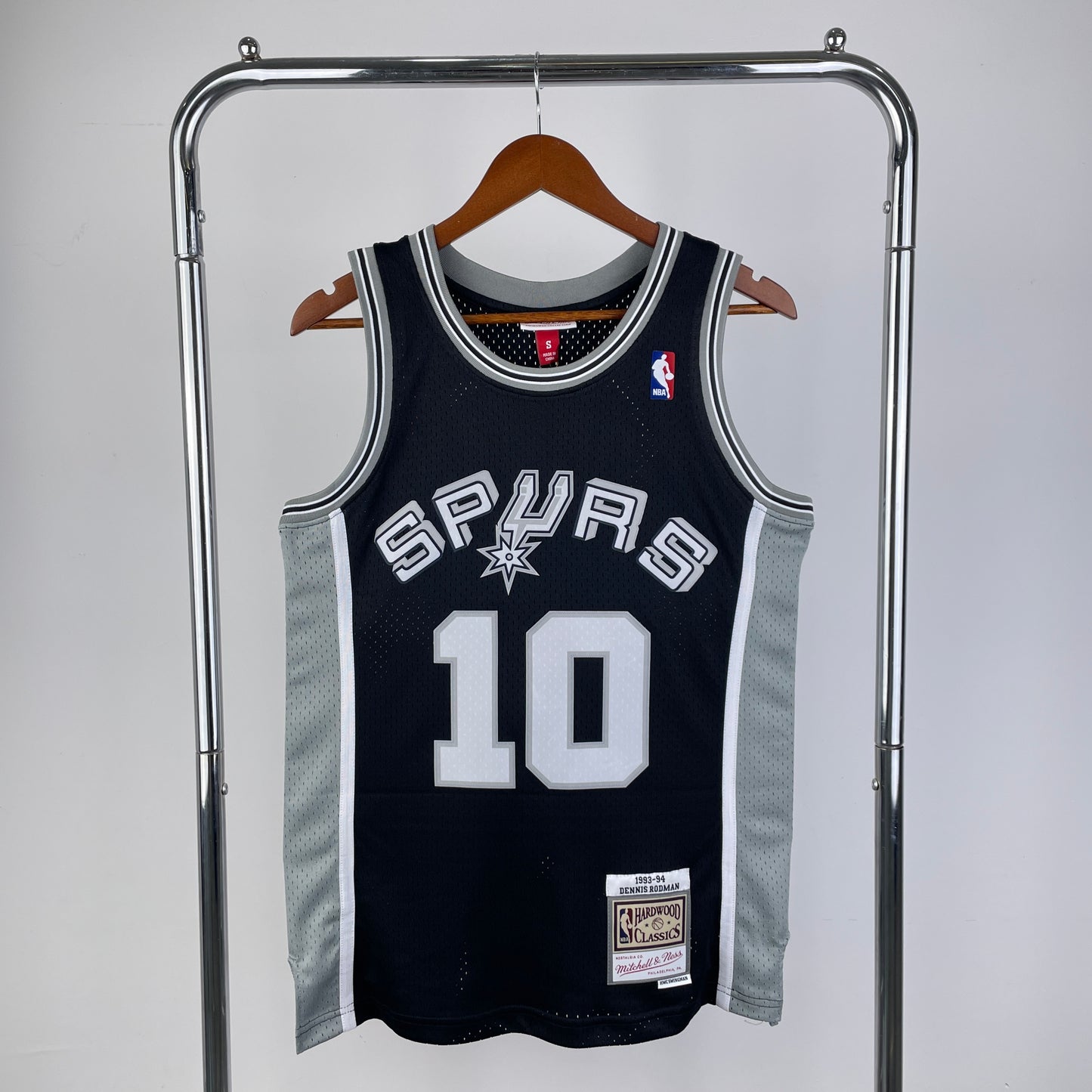 NBA San Antonio Spurs  1993/94 #10 Dennis Rodman classic jersey