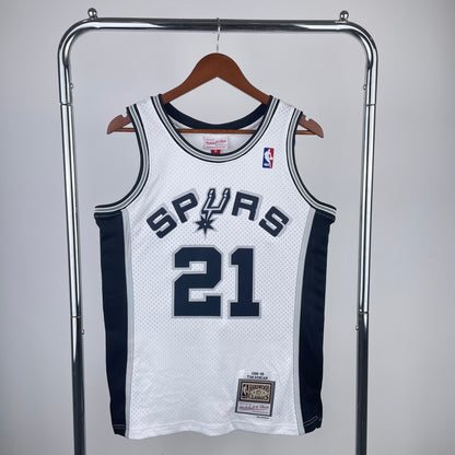 NBA San Antonio Spurs 1998/99 #21 Tim Duncan classic jersey
