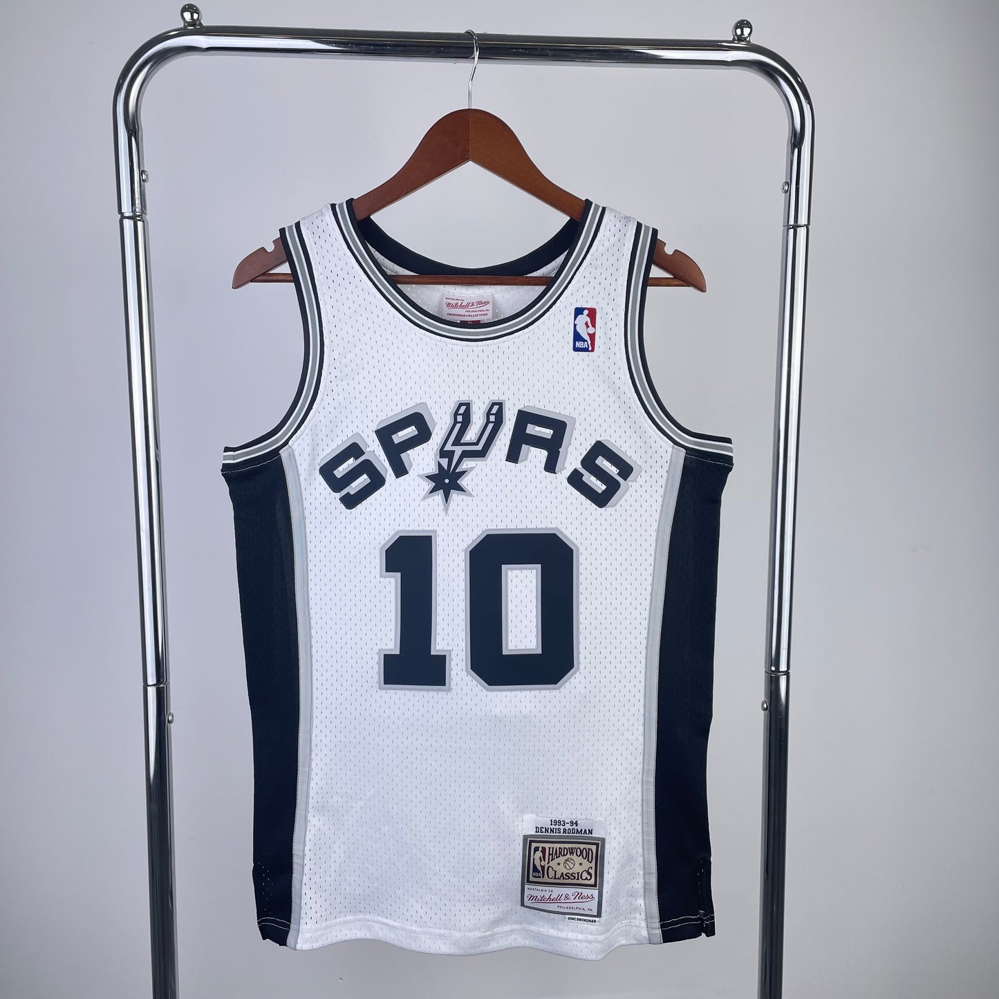 NBA San Antonio Spurs 1993/94 #10 Dennis Rodman classic jersey