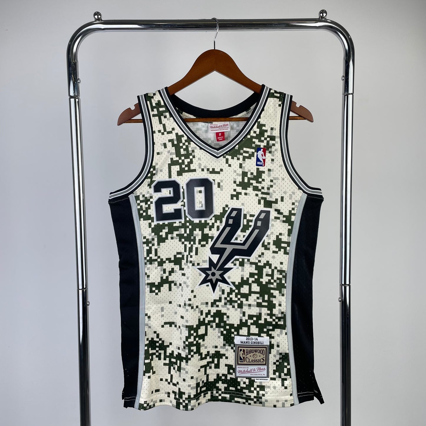 NBA San Antonio Spurs 2013/14 #20 Manu Ginobli classic jersey