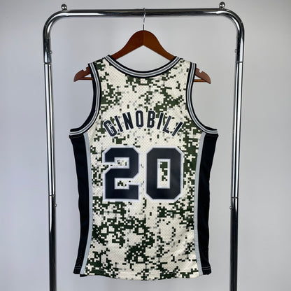 NBA San Antonio Spurs 2013/14 #20 Manu Ginobli classic jersey