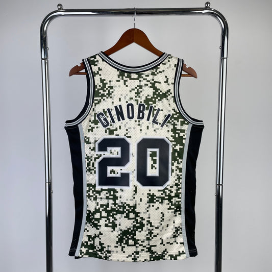 NBA San Antonio Spurs 2013/14 #20 Manu Ginobli classic jersey