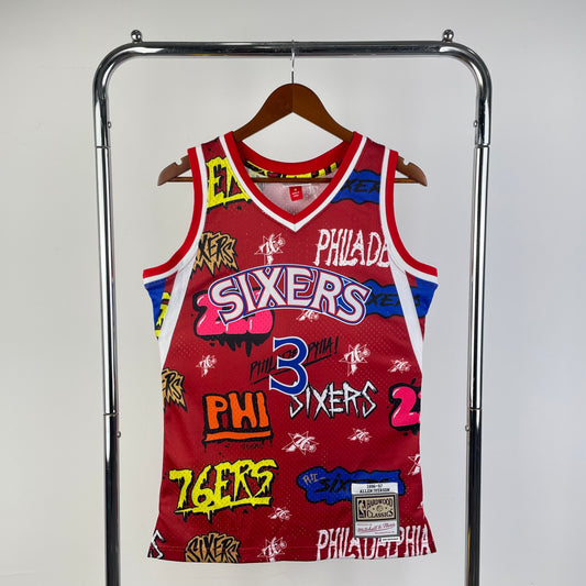 NBA Philadelphia 76ers 1996/1997 #3 Allen Iverson Classic Jersey