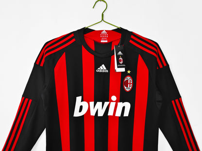 2008/2009 Ac Milan home long sleeve