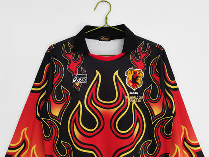 1998 Japan goalkeeper flame red shirt