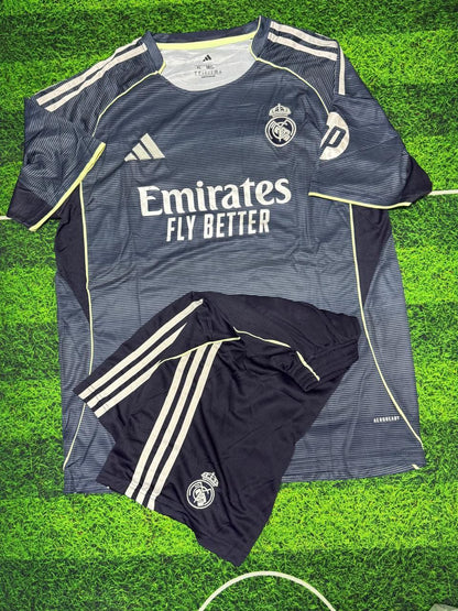 Real Madrid 2025/26 away with shorts