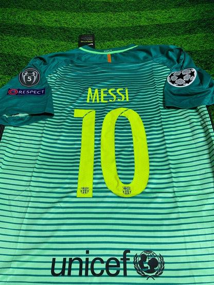 Barcelona away 2016 #MESSI all badges