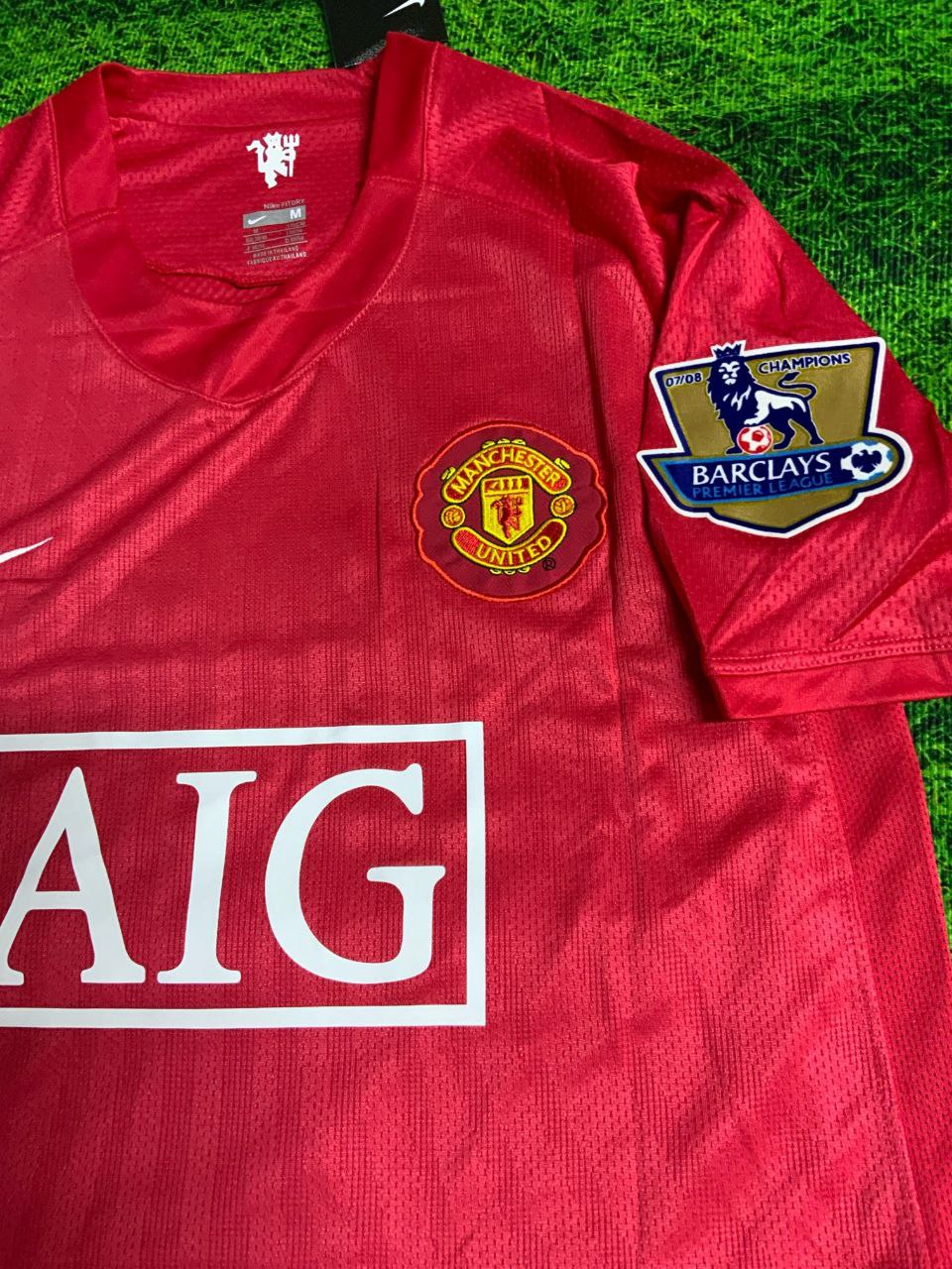Manchester United home 2008 #RONALDO all badges