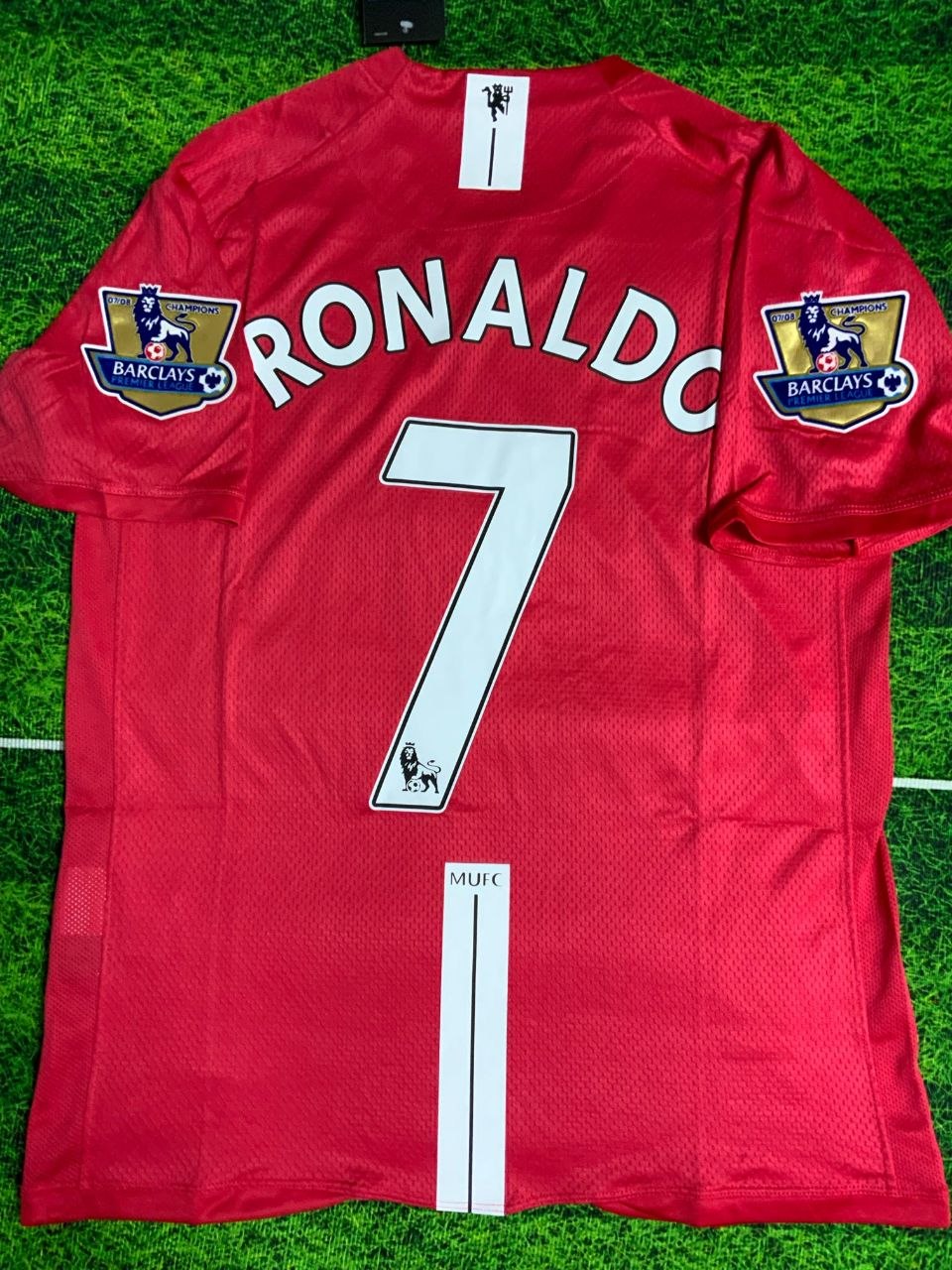 Manchester United home 2008 #RONALDO all badges